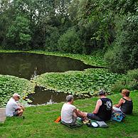 Spanbroekmolenkrater / Pool of Peace, mijnkrater uit de Eerste wereloorlog te Wijtschate, België
